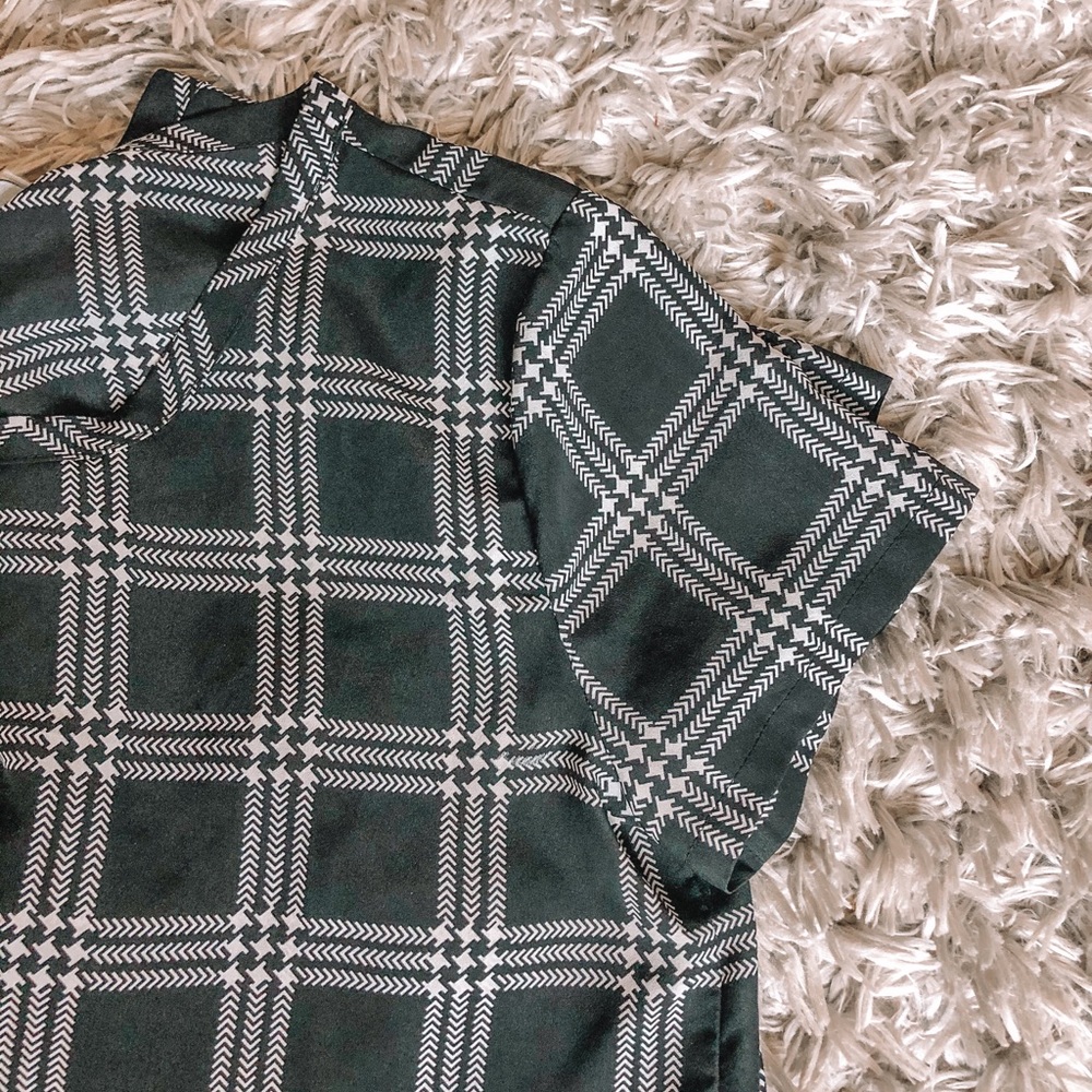 Basic black sheer top